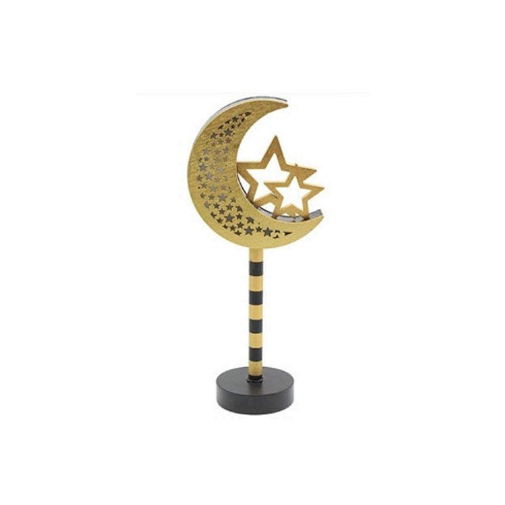 

Wooden Shell Stars Night Light LED Beads Ramadan Desk Light Desk Light LED Moon Light Home Display Style B