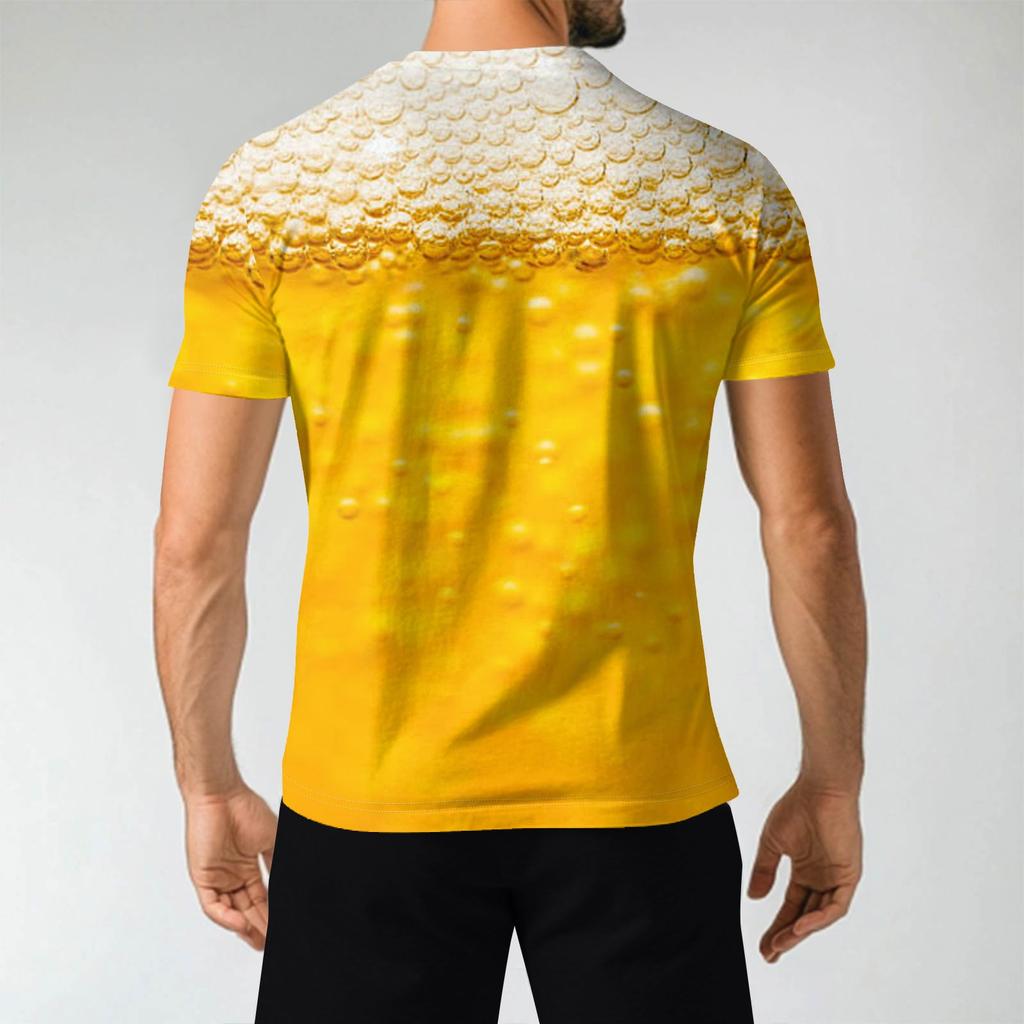 Pánské módní tričko, Streetové ležérní oblečení s krátkým rukávem