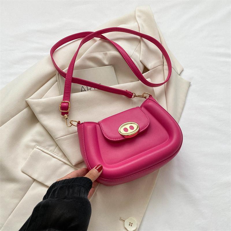 

Elegant Urban Style Pu Leather Crossbody Bag For Women In Fall Winter 2023 RosePink