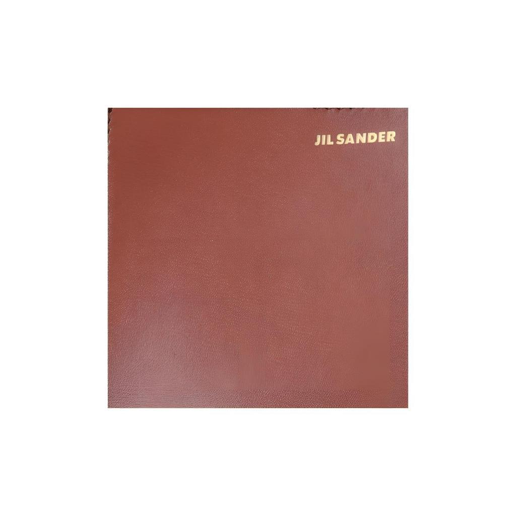 Jil Sander Tangle Classic Woven Hand-Knotted Shoulder Strap Small Calfskin Crossbody Bag Women bags Red-Brown J07WG0001P4841219