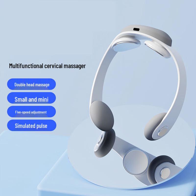 Portable Pulse Neck Massager with Heat Therapy CN Plug (adapter Included)