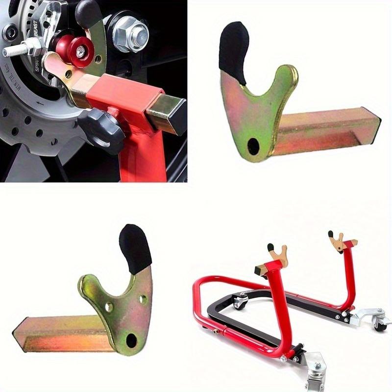 2pcs Motorcycle Rear Wheel Support Brackets Adjustable Heavy Duty U Shaped Metal Frame Motorbike Motorcycle Accessories