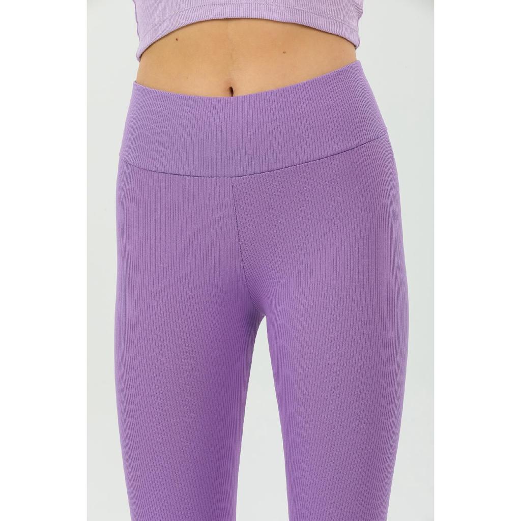 Indigo Indigo Indigo – Strickstrumpfhose mit hoher Taille, gerippt und elastischem Interlock-Bund