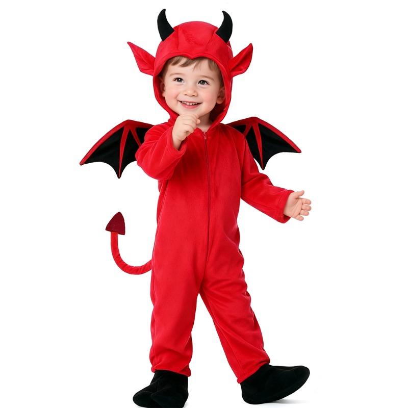 Halloween Christmas Children's Costumes Boys and Girls Cosplay Cute Little Devil Bat Costume Vampire Show