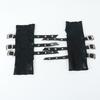 Punk Motorcycling Gloves with Metal Buckles Fastening Soft Arm Sleeves Fingerless Gloves for Women Night Club Dancing