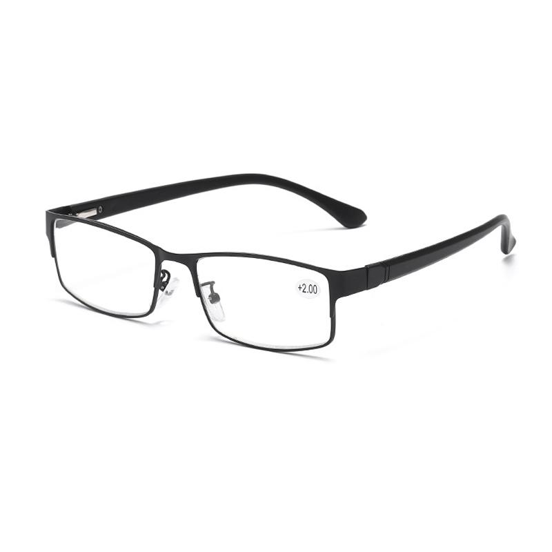 Fashion Classic Business Reading Glasses For Men Titanium Alloy Frame Readers Eyewear Ultra Light Resin Lens Presbyopia Glasses
