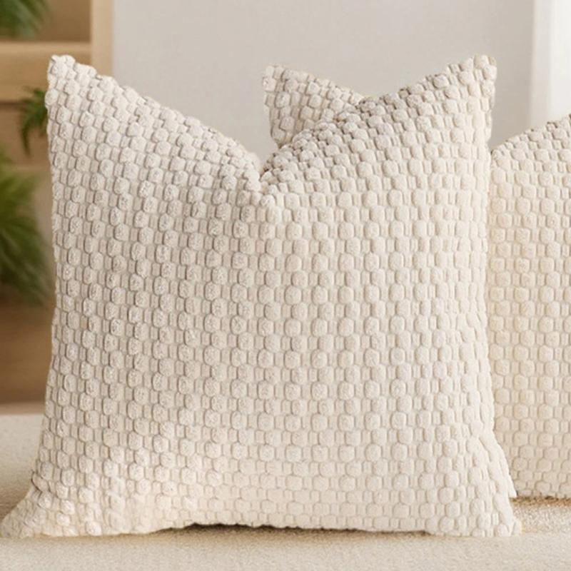 Corduroy Bubble Pillow Cushion For Home Office Sofa Bed Soft Comfortable Support Neck Back Rest