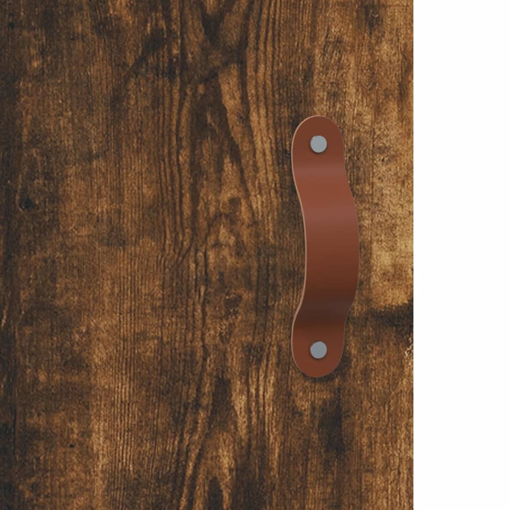 Highboard Smoked Oak 69.5x31x115 cm Engineered Wood