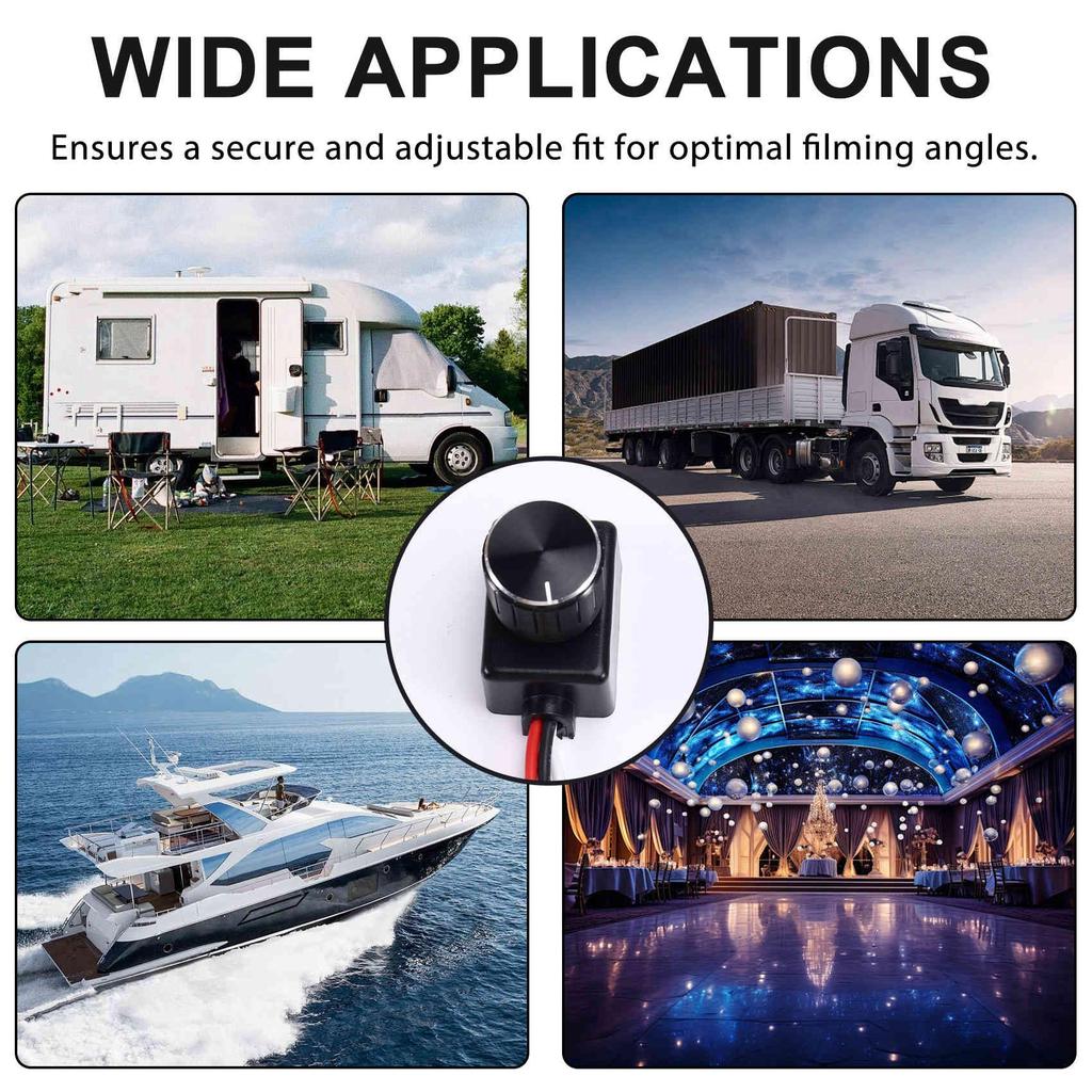 Avrpqiwy Universal 12/24V Low Voltage PMM LED Dimmer Switch with Metal Knob, LED RV Light, Indoor Ceiling Light, Vehicle Truck