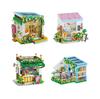Idea Fairy Tale Street View Mini Block Idyllic Style Flower Dessert Pastry Shop Studio Florist House Room Building Brick Toys