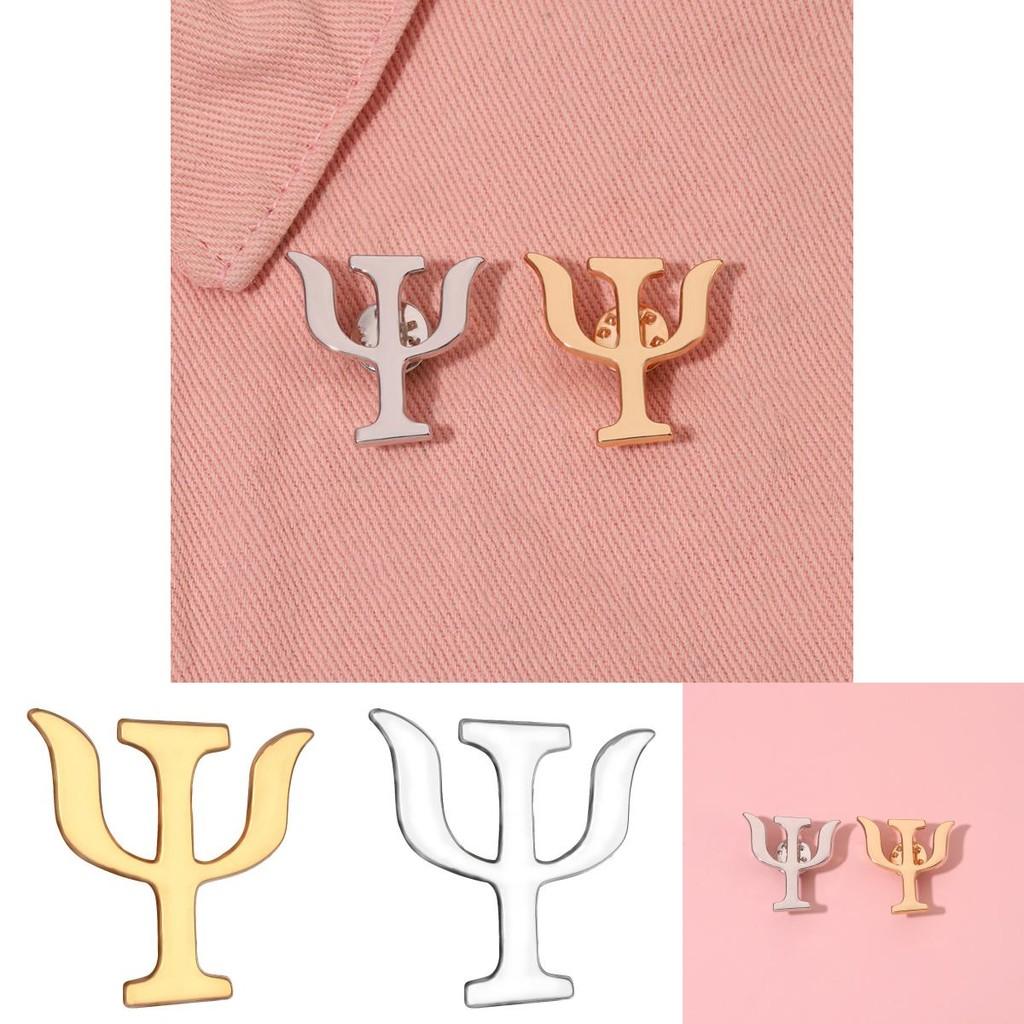 Retro Alloy Geometric Brooch Psychology Pin Elegant Fashion Accessory For Trendy Men Women And