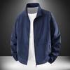 Men's Lightweight Stand Collar Windbreaker - Casual Zip-Up Jacket