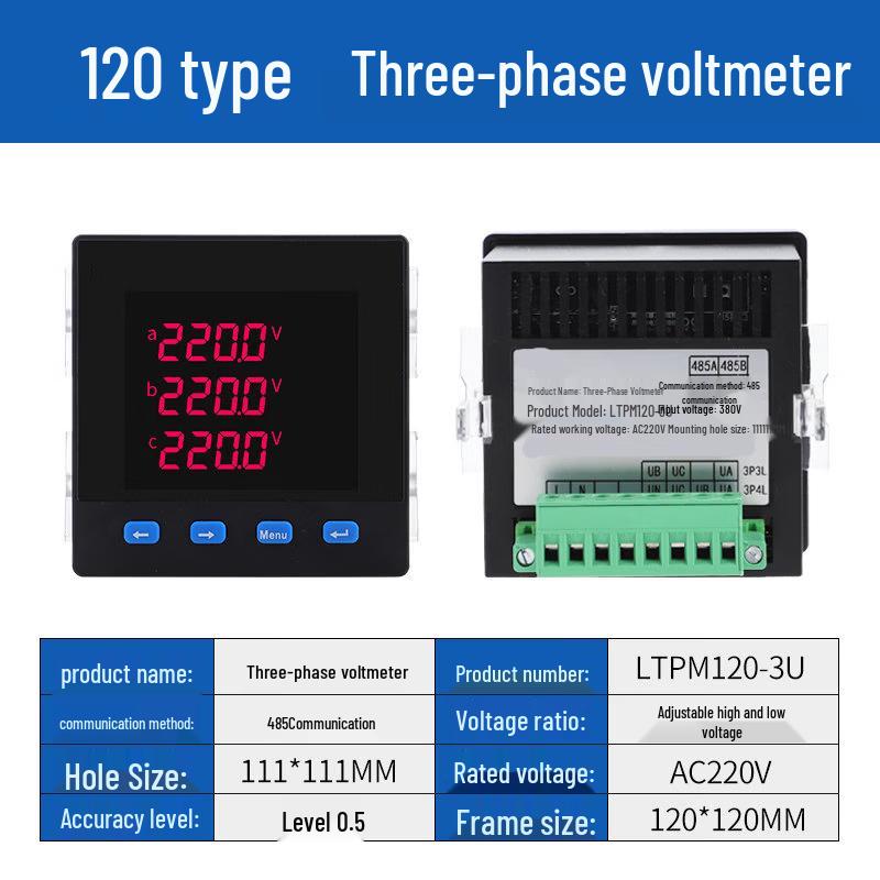 

Aokewen Model 120 Digital 3-Phase Multifunction Power Meter