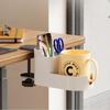 Creative Desktop Organizer With Phone Storage Water Cup Holder Clamp On Design For Home Office Desk Accessories Space Saving