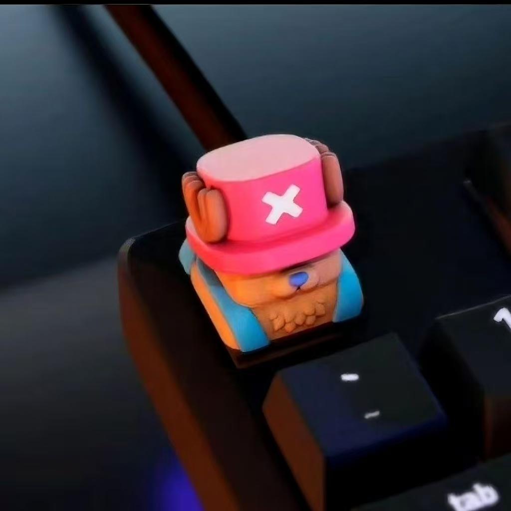 Cartoon Anime One Piece Figur DIY Nami Chopper Usopp Tastenkappe Kreuz Mechanische Tastatur ESC Basis Tastenkappe Perfektes Geschenk