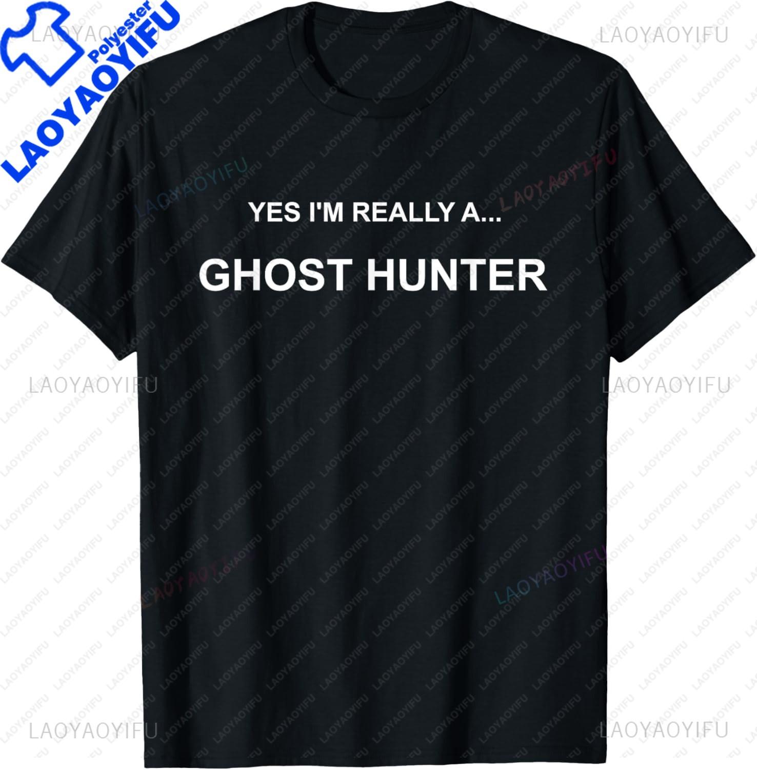 Paranormal Investigator Ghost Hunting EVP Halloween TShirt Funny Streetwear Shirts for Unisex Graphic T Shirts Camisas S