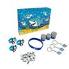 Christmas Advent Calendar 3D Shark Descent Blind Box with 24 Compartments Advent Calendar for Xmas Decor Surprise Hanging Gifts