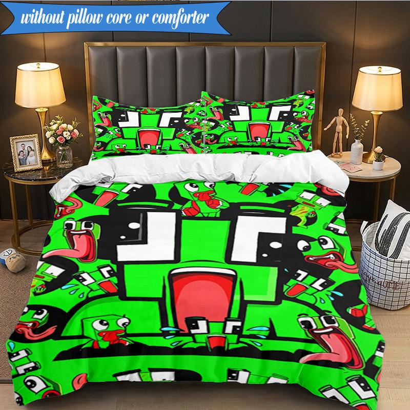 Space Un-speakable Adventure 3pcs K-pop Music Group Bedding set,Ideal for Bedroom, Dormitory,Including Duvet Cover And 2pcs Pillowcases,Fan Gifts