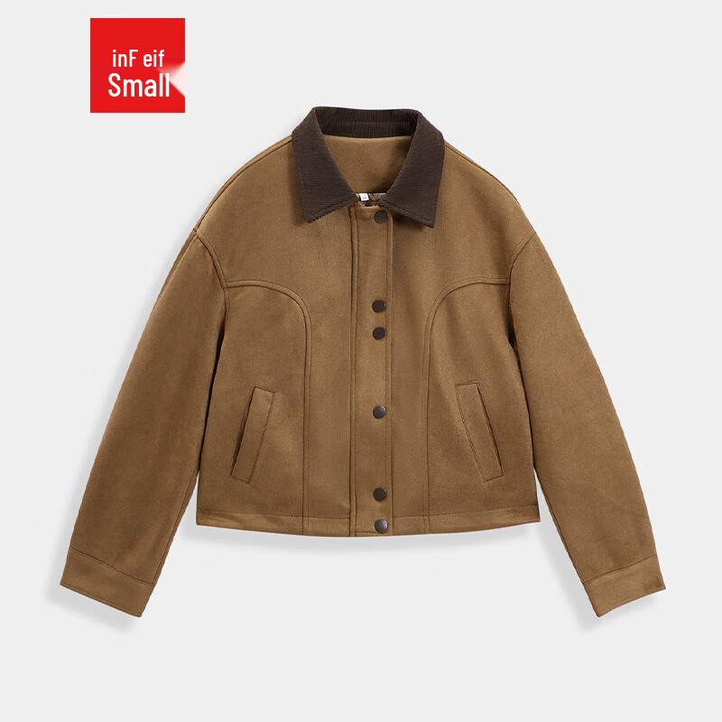 

IEF 2025 Осень Американская Нишевая Лоскутная Замшевая Куртка L