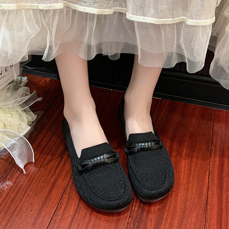 Fashion Casual Women's Shoes Summer Mesh Breathable Flat Ladies Comfort Light Sneaker Socks Women Slip On Loafers Zapatillas Muje