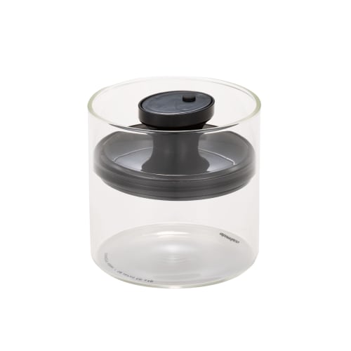 CB Japan Heat-Resistant Glass Canister, 400ml, S Size, Removes Excess Air for Storage, Atomic