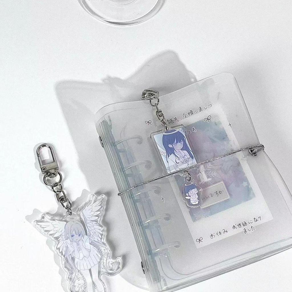Ghost Girl Angel Phone Keychain Cute White Kawaii Charms Pendant For iPhone 15Promax Airpods Earphone Books Ins Korea New