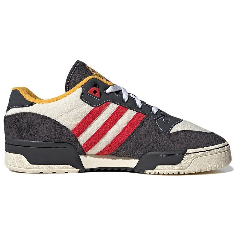Adidas Originals Rivalry Low Casual Low-Top Sneakers Unisex Sneakers Black White Red HR0464