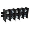5Pcs Barrier Terminal Strip Block High Toughness Good Electrical Conductivity Simple Operation Rail Base Screw Connector