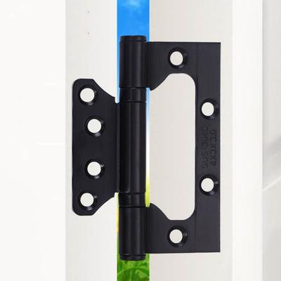 Useful 304 Stainless Steel Stainless Steel Hinge 3+1 Set 4 Inches Door Stopper Hinge Set Small Flat Door Hardware Wooden Door