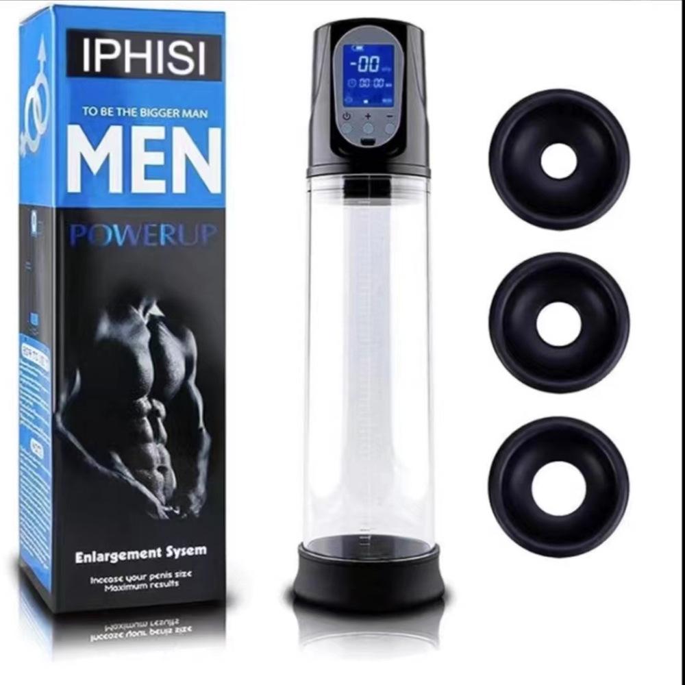 Electric Penis Enlarge Vacuum Pump Masturbator Automatic Vacuum Penis Enlargement Extend Pump Air Pressure Device Sex Toys