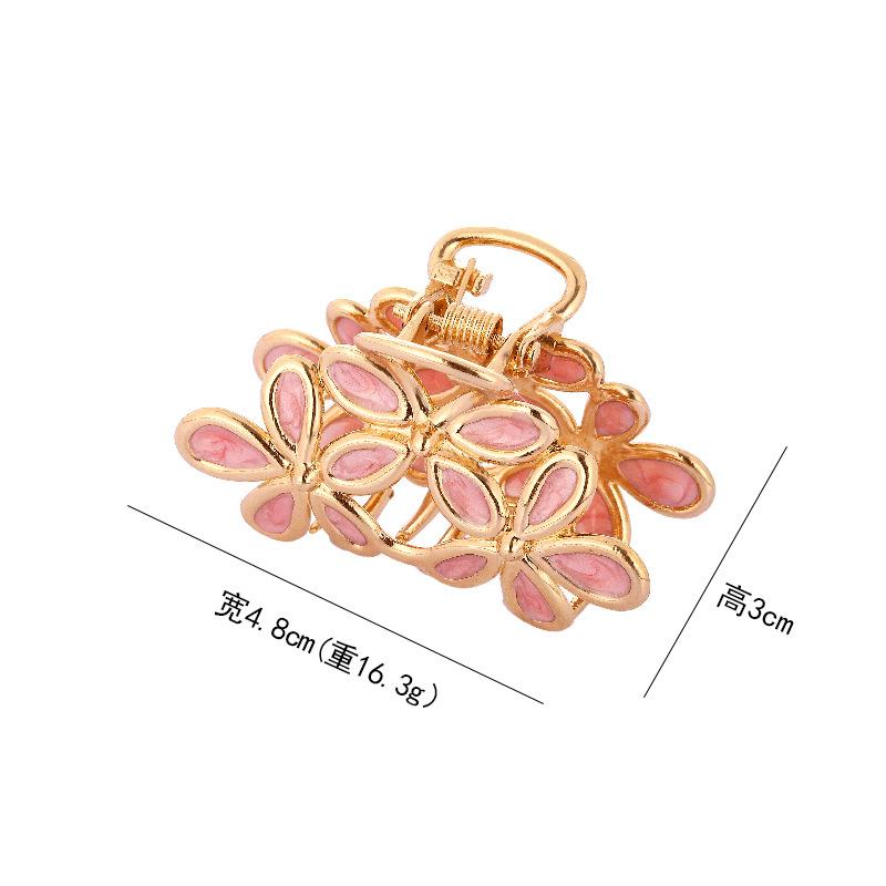 Temperament Girl Flower Hair Clip Back Head Day Sweet Grab Clip