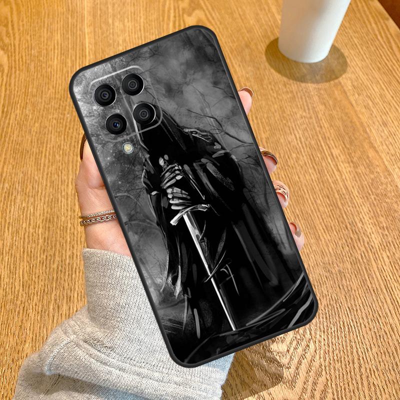 Grim Reaper Skull Skeleton Funda For Samsung Galaxy M32 M12 M52 M54 M14 M13 M33 M53 M11 M21 M31 M51 M31s M20 M23 Case