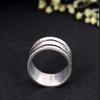 Adjustable Silver Therapy Ring – Handmade Splint for Arthritis, Joint Support and Comfort