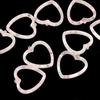 7x10pcs Acrylic Hollow Sweet Heart Charms Pendants For DIY Jewelry  Color #8