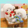 Doll Plush Sheep With Magnetic Rose Flower Arrangement For Kids Gifts Decor