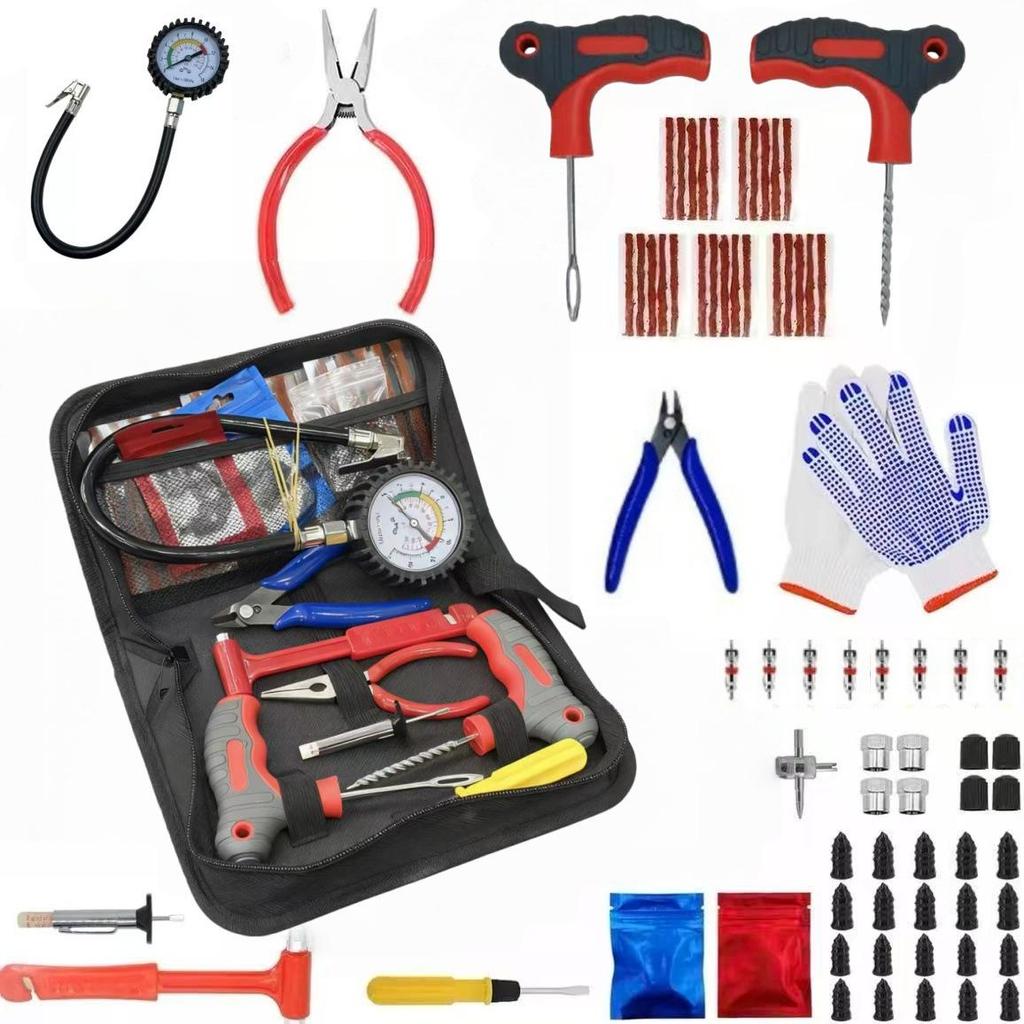 Versatile Tire Repair Kit for Motorcycles and Electric Cars