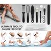 10Pcs Professionelle Pediküre Werkzeuge Set Fußpflege Kit Edelstahl Fuß Rasp Fuß Dead Skin Remover Kallus Saubere Füße pflege
