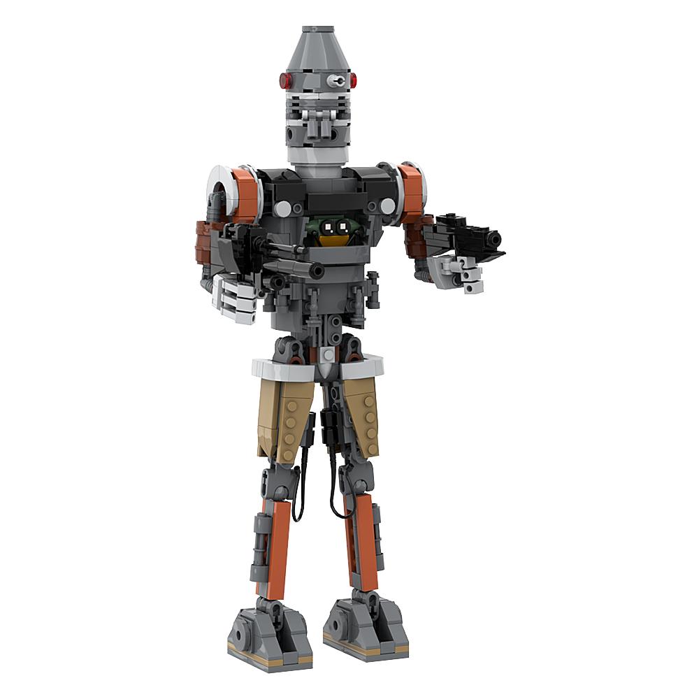 MOC IG-12 Robot Building Block Movie Robot Design Creative Building Block Robot Model Brick Educational Toys Kid Birthday Gifts