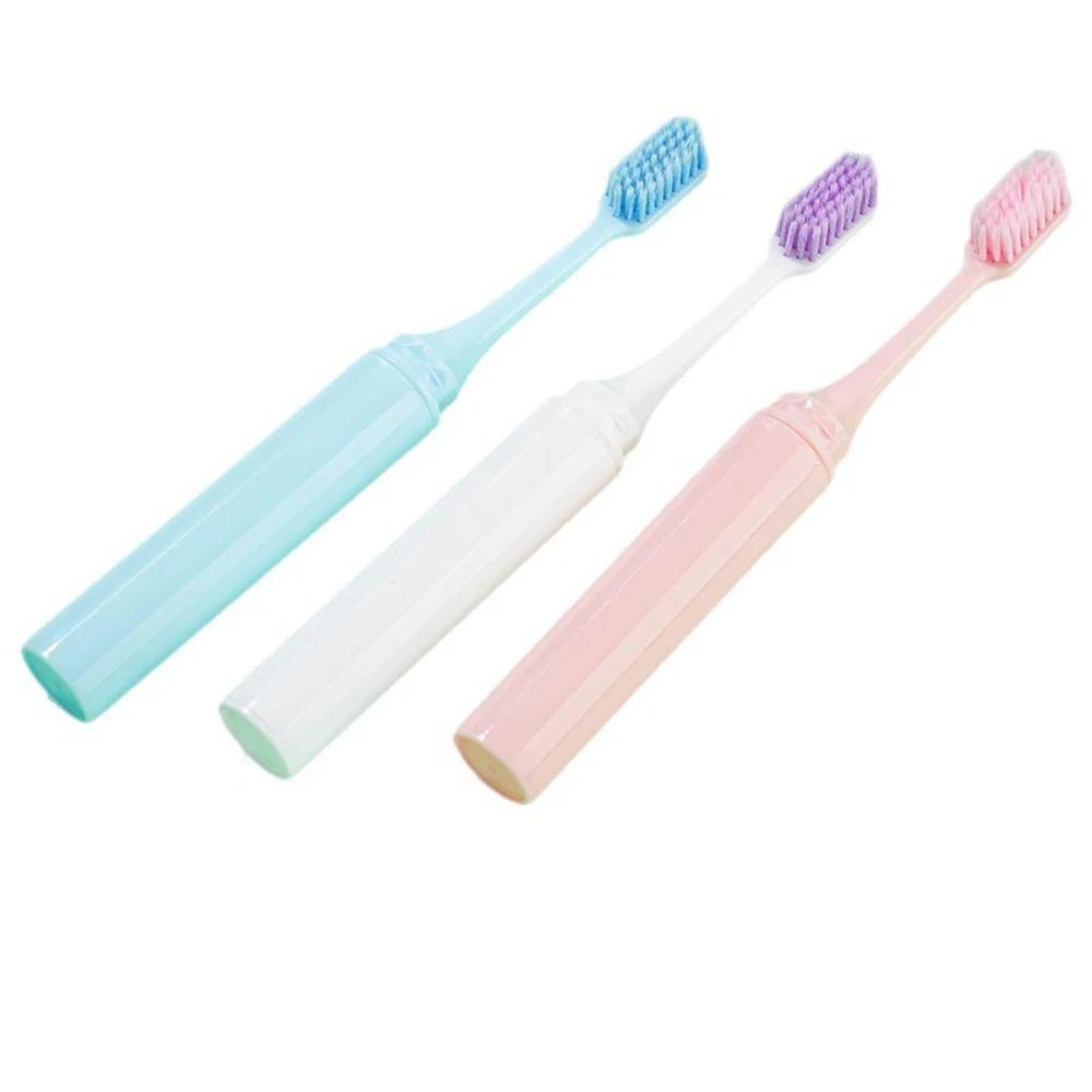 3Pcs Portable Travel Toothbrush Foldable Adult Toothbrush  for Adult Business Travel