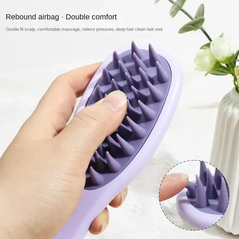 Shampoo Brush Scalp Massage Brush Head Washing Comb Two-sided Hair Massager Bath Brush Body Scrubber Hair Accessories