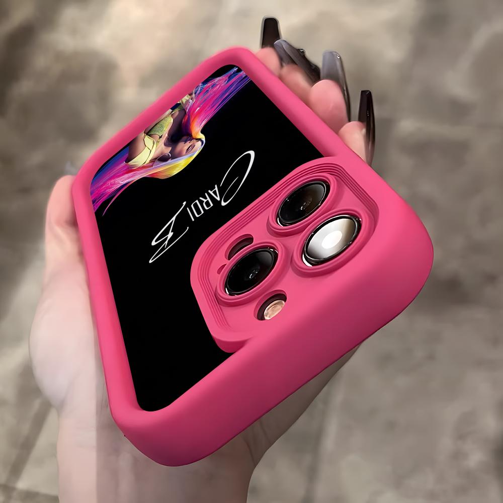 Cardi B Thicken TPU Mobile Phone Case for iPhone 17 16 15 14 13 12 11 Air Pro Max Plus Colorful Cover