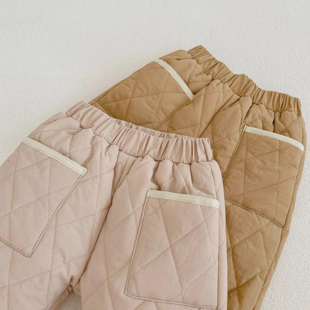 2024 Winter Infant & Toddler Diamond Quilted Thick Trousers