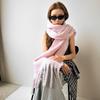 Winter fashion versatile scarf solid color mohair thickened warm scarf women's shawl