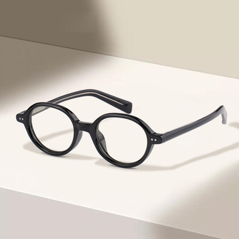 Neo Retro Geek Chic 2310 Horn-Rimmed Glasses BLACK
