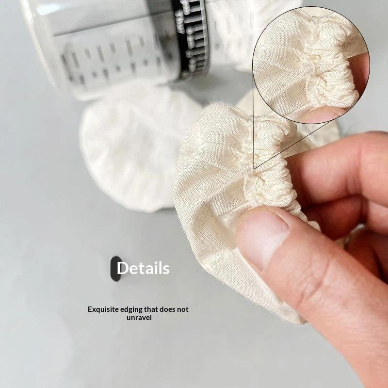 Cotton Jar Strainer Cloths Reusable BPA Free Unbleached for Filtering Juice Herbal Tea Nut Milk Daily Kitchen Use
