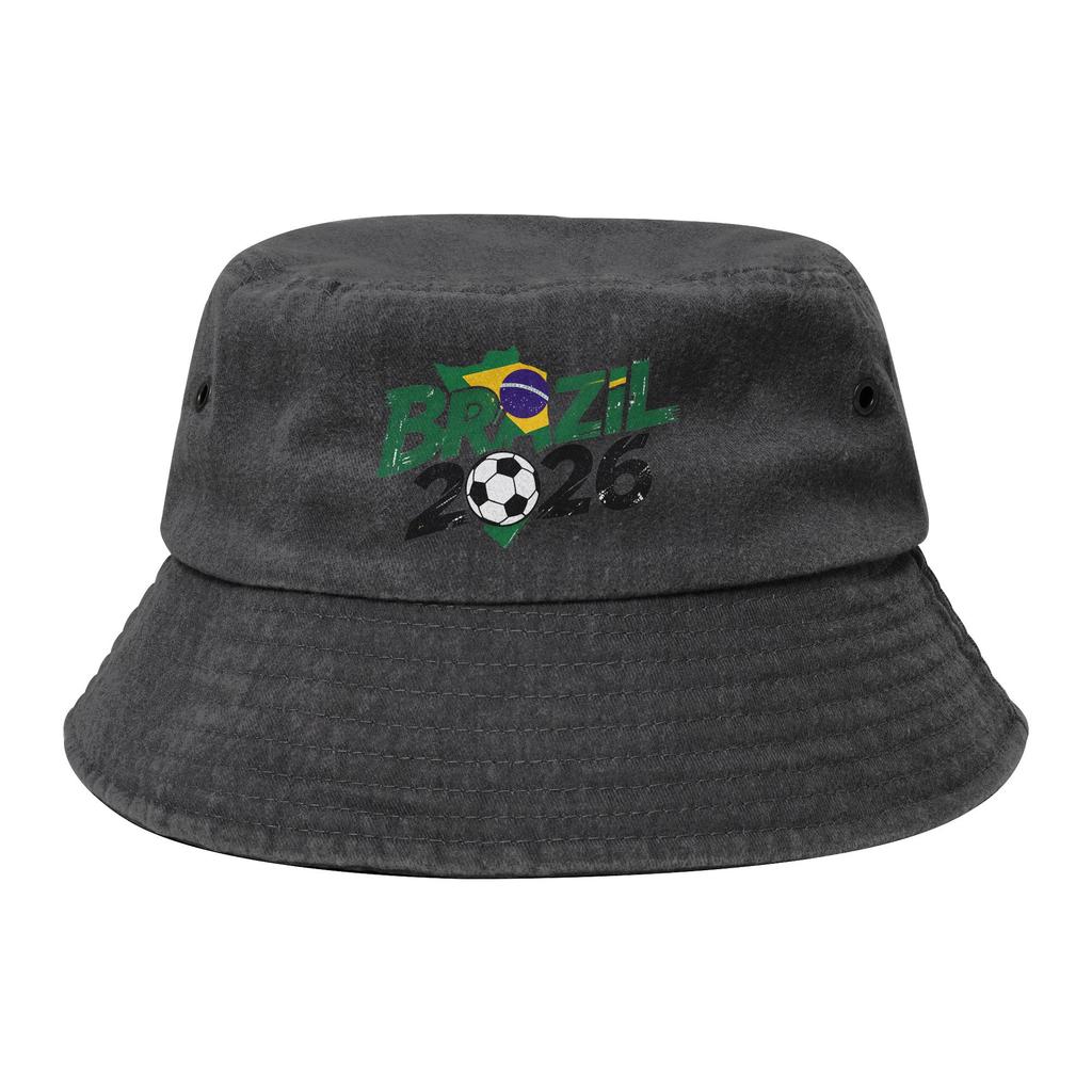 Brazil Football Match  Bucket Hat for Teen Beach Usa Canada Mexico Soccer Sun Hat Hip Hop for Fishing FisherUnisex Cap Bob Hats