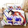 3D Anime Uma Musume Pretty Derby Bedding Set Printed Single Comforter Quilt Duvet Cover Pillow Case 3 Pieces Set Kids Adult Size