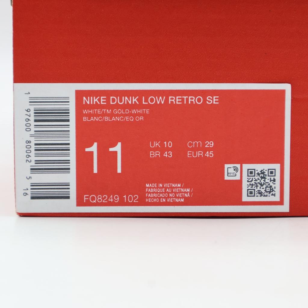 FQ8249-102 Nike Dunk Low Retro SE White Team Gold (Men's)