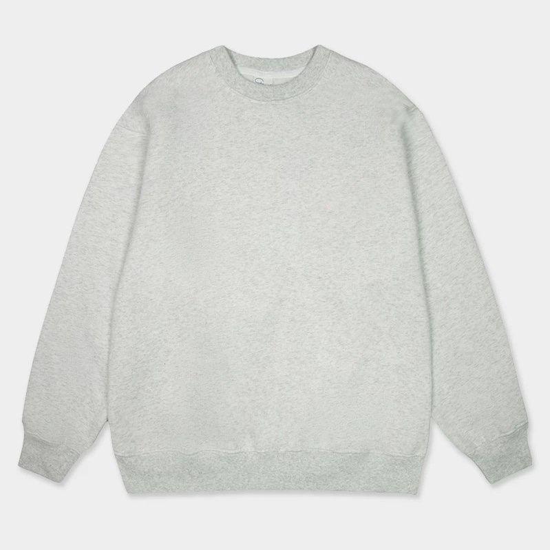 Heavyweight Cotton Crewneck Sweatshirt with Logo for Autumn/Winter Corporate Events and Class Uniforms.