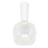 Pet Food Scoop Transparent Clear Scale Food Grade Dog Food Shovel with Clip Handle for Puppy Cat White